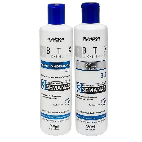 Kit Botox Orghanic Plancton Shampoo E Condicionador 2 X 250ml