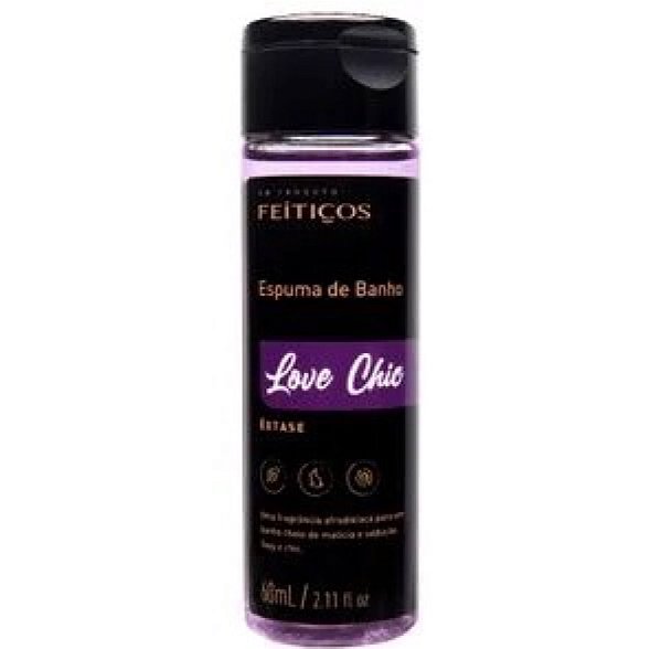 Espuma de Banho Love Chic Êxtase 60ml - Feitiços Aromáticos