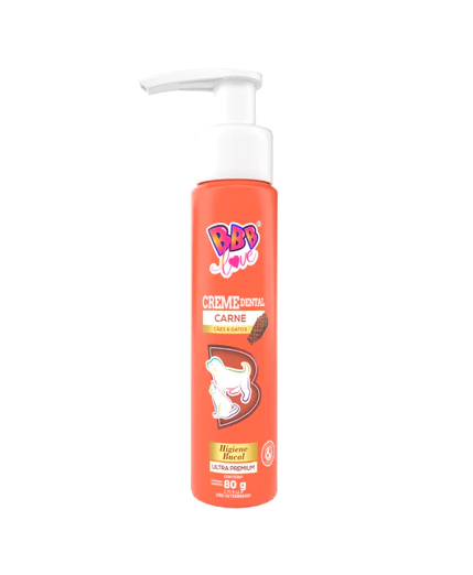 Creme Dental sabor Carne para Cães e Gatos - 80g