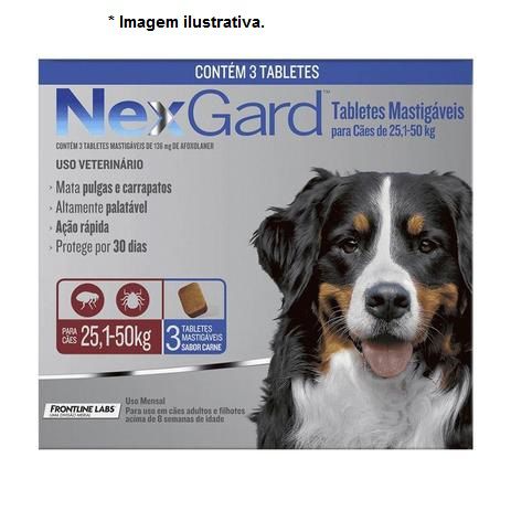 Antipulgas e Carrapatos NexGard Cães 25 à 50kg combo