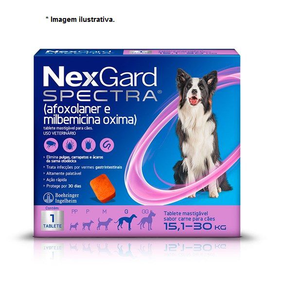 Antipulgas e Carrapatos Nexgard Spectra 15 à 30kg