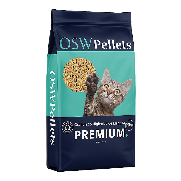 Granulado Higiênico Pinus OSW de Madeira Pellets 15kg