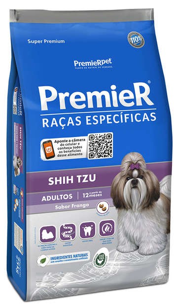 Ração Premier Raças Específicas Shih Tzu Adultos Frango
