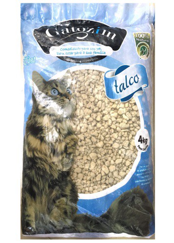 Granulado Sanitário Gatozim Perfumada Talco 4kg (Grossa)
