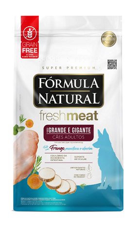 Ração Fórmula Natural Fresh Meat Cães Adultos Grande e Gigante 12kg