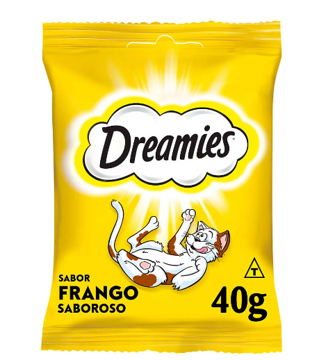 Petisco Dreamies para Gatos Adultos Sabor Frango 40gr