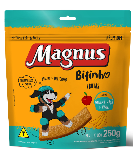 Bifinho Magnus Sabor Banana, Maçã e Aveia