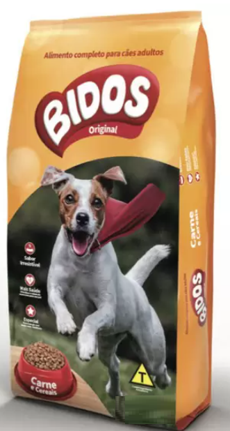 Ração Bidos Original Cães Adultos Carne e Cereais 20kg