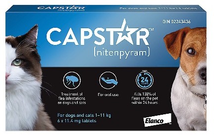 Antipulgas Capstar 11,4mg 11kg 1 comprimido