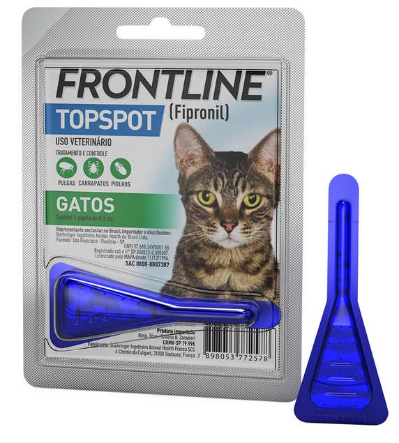 Antipulgas e Carrapatos Frontline Top Spot para Gatos 1 unidade