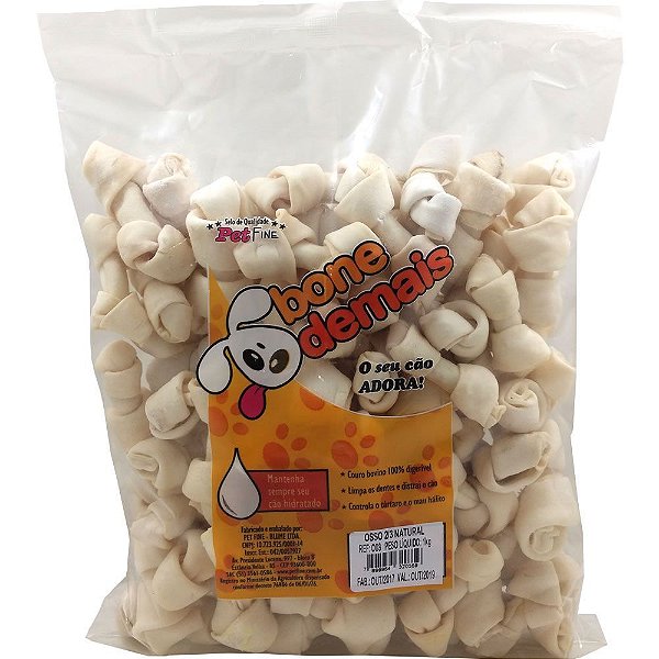 Osso Nó Natural 2/3  1kg - Bone Demais