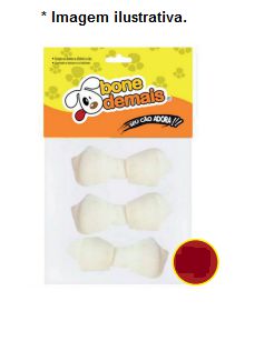 Osso Nó Natural 2/3 com 3 Unidades - Bone Demais