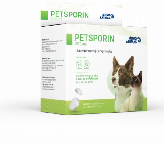Petsporin 300mg - Blister com 12 Comprimidos