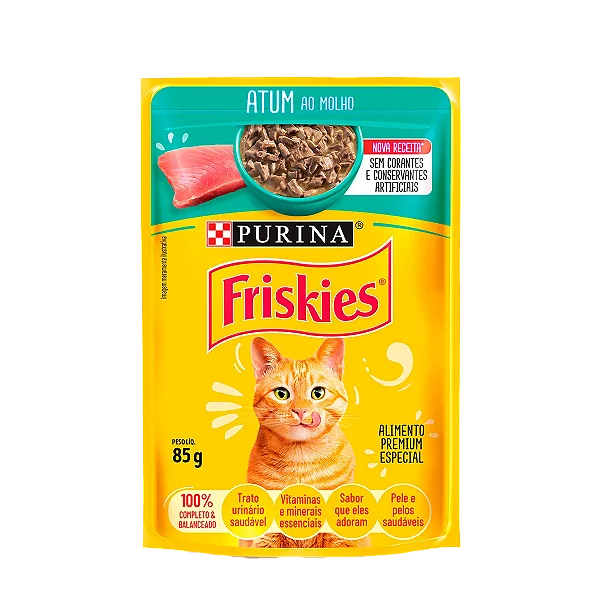 Sachê Friskies Atum ao Molho para Gatos 85g