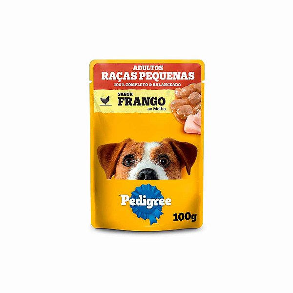 Sachê Pedigree Frango ao Molho para Cães Adultos de Raças Pequenas - 100g