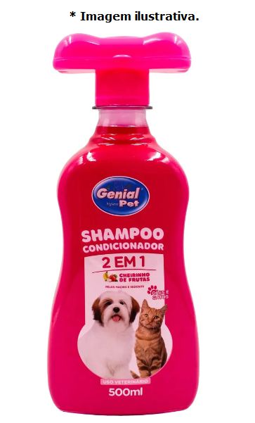 Shampoo e Condicionador Genial Pet 500ml (Cães e Gatos)