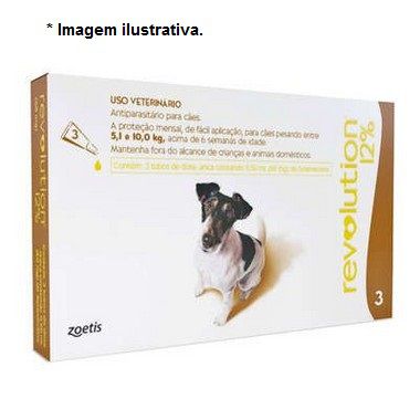 Antiparasitário Revolution Cães 5 à 10kg 3 unidades