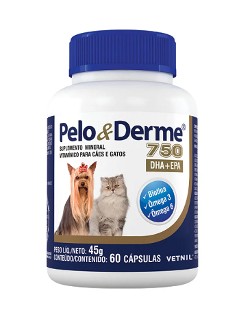 Pelo & Derme 750mg DHA + EPA 60 cápsulas