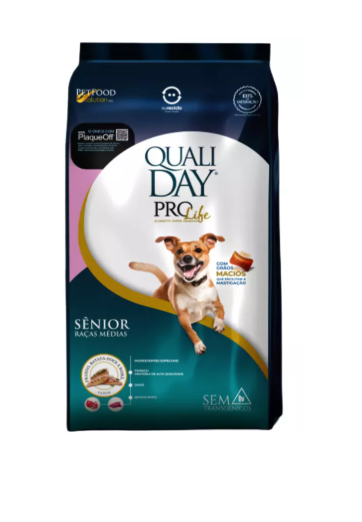 Ração Qualiday ProLife Cães Senior Raças Médias