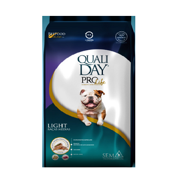 Ração Qualiday ProLife Cães Adultos Raças Médias light