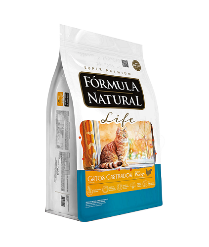 Ração Fórmula Natural Life Gatos Castrados Frango