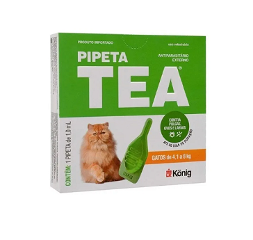 Pipeta TEA Gatos de até 4,1kg a 8kg 1,0ml