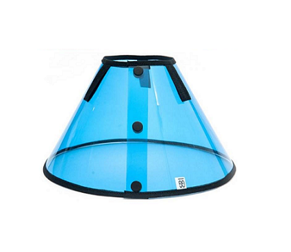 Colar Elizabetano para Gatos azul Tamanho P