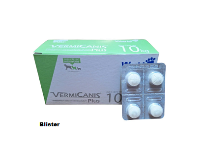 VermiCanis Plus até 10kg - 4 comprimidos (blister)