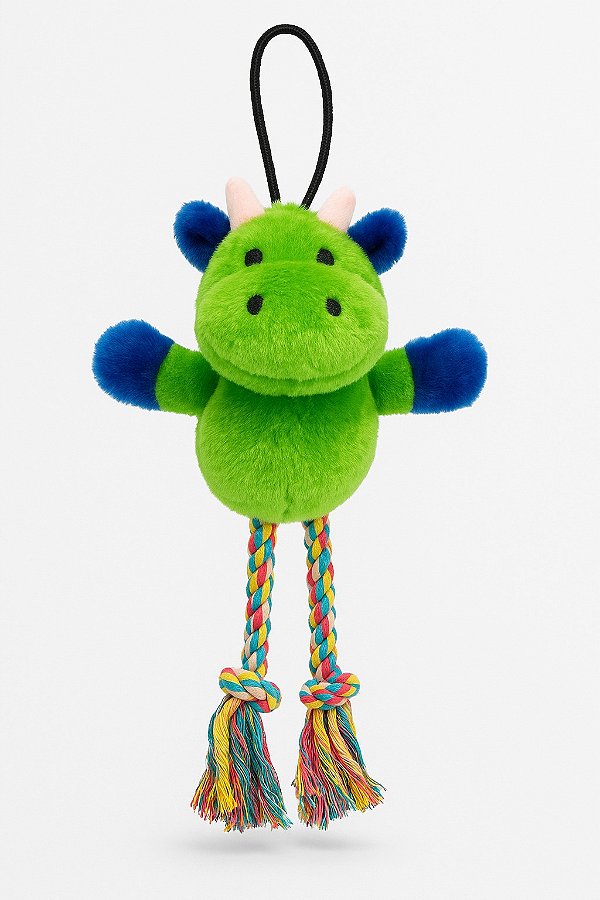 Brinquedo Cães Pelúcia Vaquinha c/corda e apito