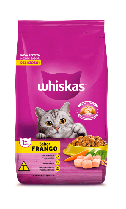 Ração Whiskas Gatos Adultos Frango