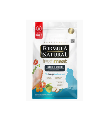 Ração Fórmula Natural Fresh Meat Cães Sênior Médio e Grande (7+)