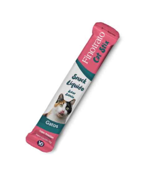 Snack Liquido Finotrato Cat Stix Salmão 15gr