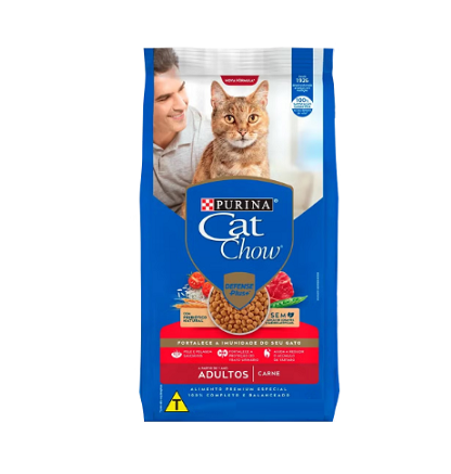 Ração Cat Chow Gatos Adultos Carne