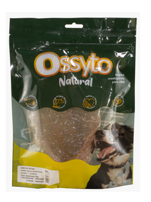 Petisco Orelha Bovina - Ossyto Natural C/1 un.