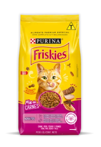 Ração Friskies Gatos Adultos Mix de Carnes