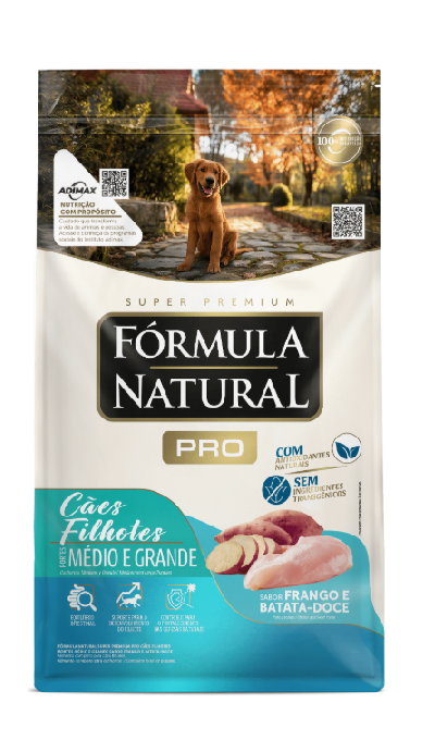 Ração Fórmula Natural Pró Cães Filhotes Médio e Grande