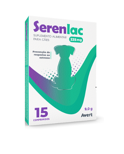 Serenlac 225mg cães 15 comprimidos
