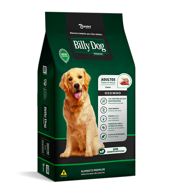 Ração Billy Dog Adulto Carne