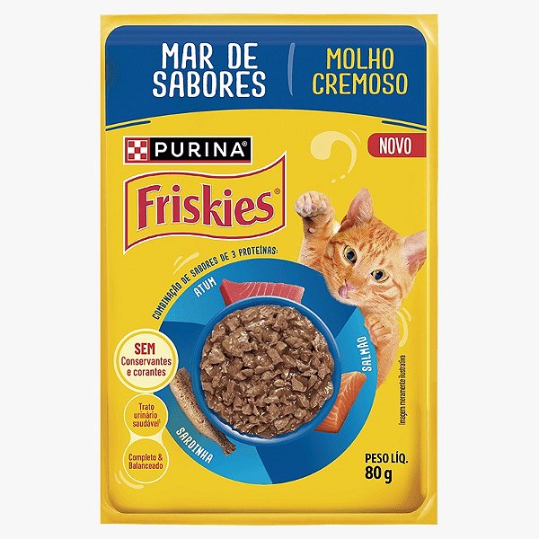 Sachê Friskies Mar De Sabores 80gr