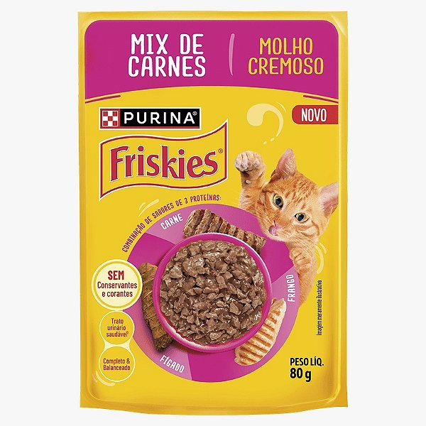 Sachê Friskies Mix De Carnes 80gr