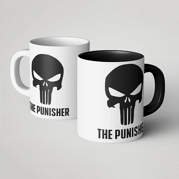 Caneca Justiceiro - Branca ou Preta