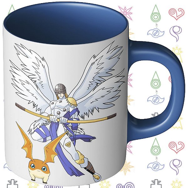Caneca Digimon - Patamon e Takeru Takaishi
