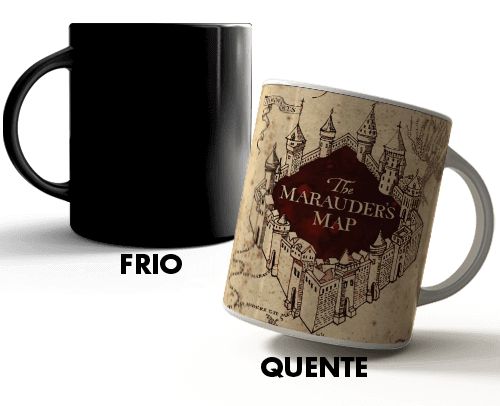 Caneca Mágica Harry Potter - Mapa do Maroto
