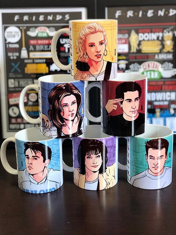 Kit Friends - 6 Canecas