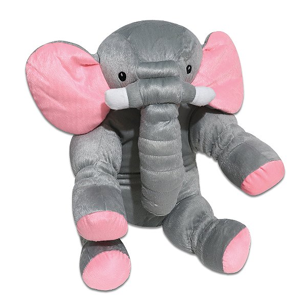 Travesseiro Almofada Elefante Rosa