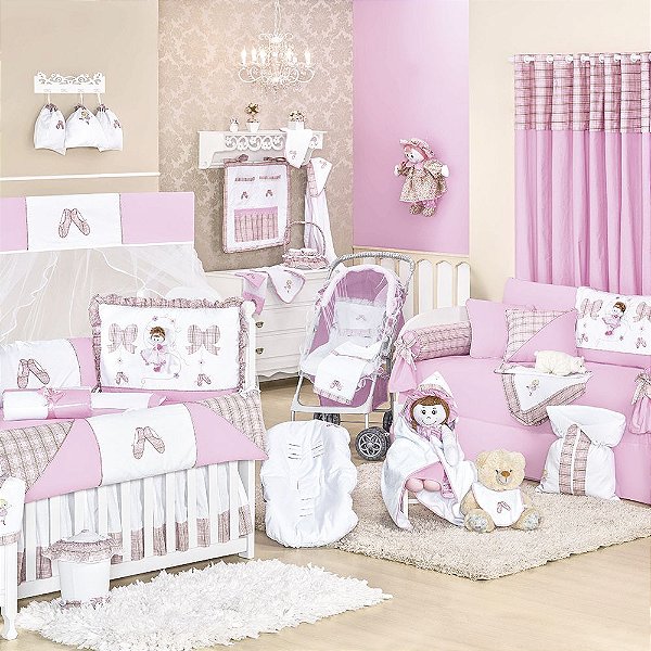 Quarto De Bebê Bailarina 36 Peças