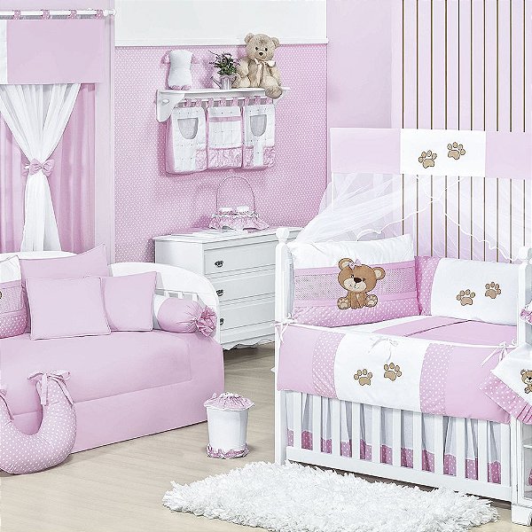 Quarto De Bebê Ursa Carinho 36 Peças