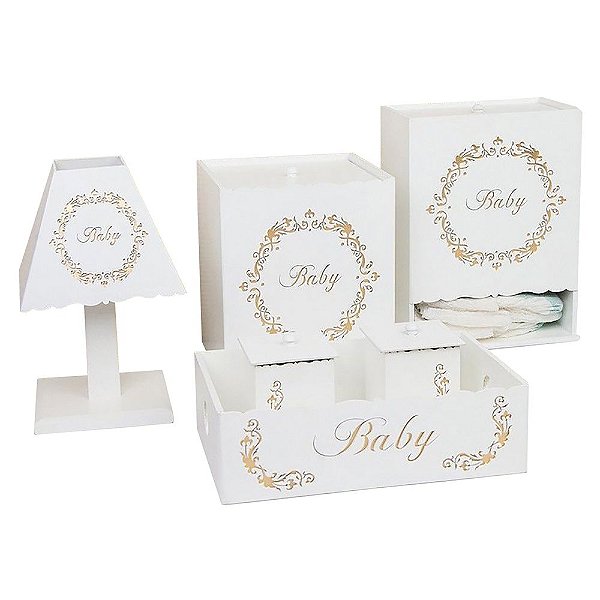 Kit Higiene Baby Gold Mdf