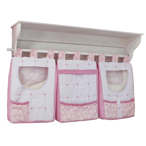 Porta Fraldas De Parede Princesinha Rosa