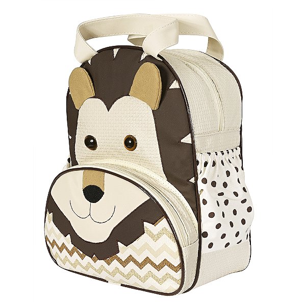 Mochila Leão Chevron Marrom G